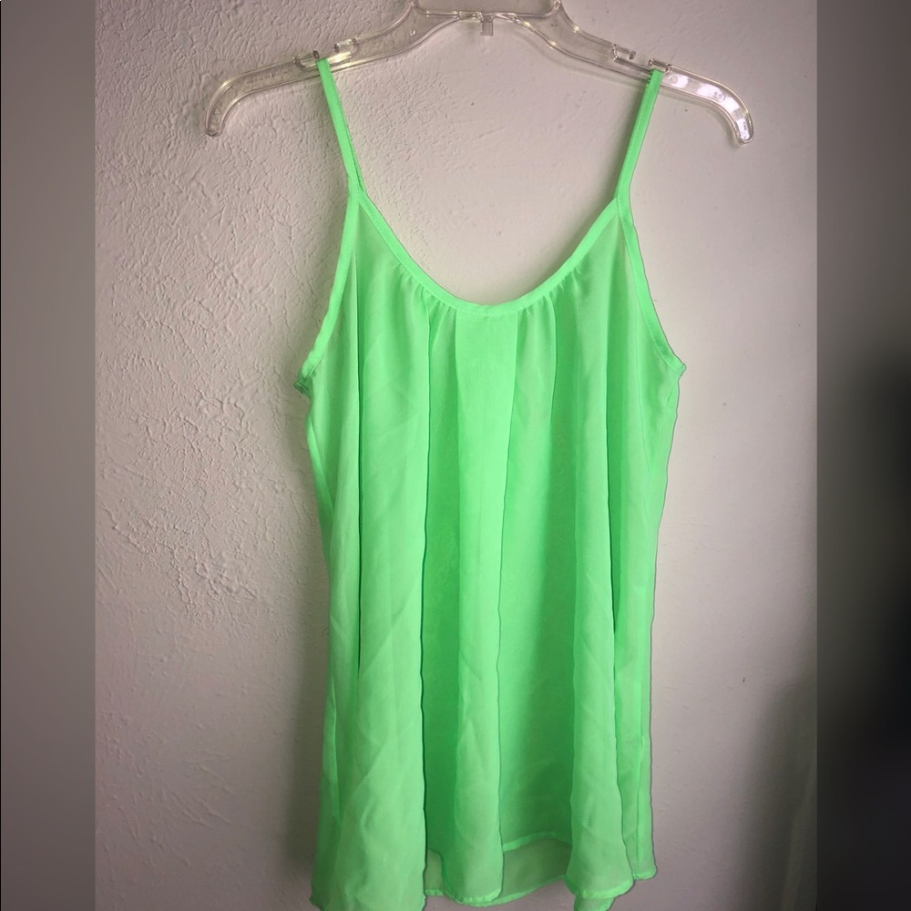 Sheer Lime Green Tunic